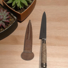 Cuchillo tiento y alpaca 14 cm. (V013) - comprar online