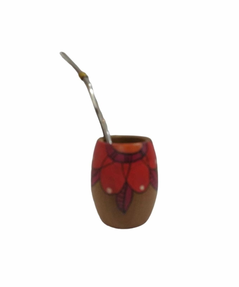 Mate de Madera Pintado