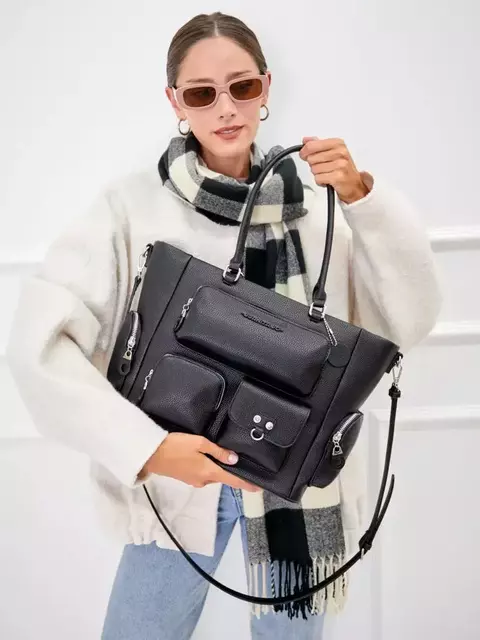 Cartera juanita jo Negra Emilia - comprar online