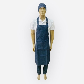 AVENTAL COM AJUSTE LONGO JEANS ATENDIMENTO REF.302 - comprar online