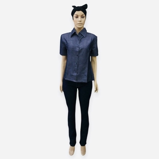 CAMISA MANGA CURTA FEMININA BENGALINE REF.337 - comprar online