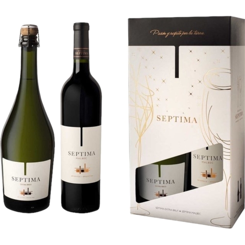 Septima Malbec + Extra Brut Estuche 2x750 ml