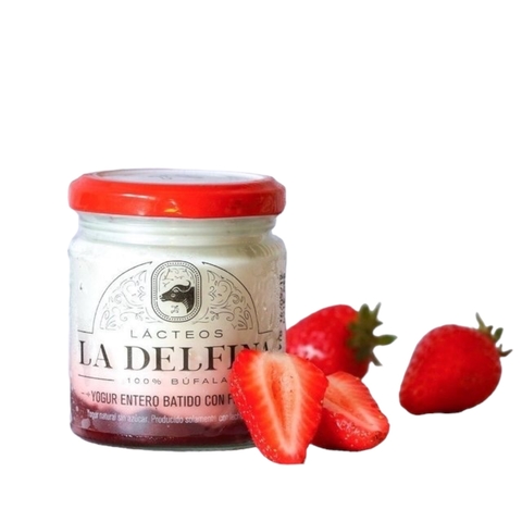 Yogur Batido con Frutilla Orgánica La Delfina 160gr