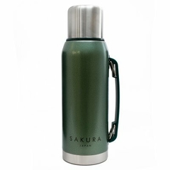Sakura Termo Verde Clásico Acero Inoxidable 1 Litro