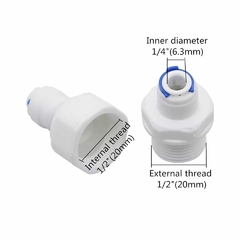 CONECTOR P/ TORNEIRA ROSCA FÊMEA 1/2" P/ MANGUEIRA 1/4" ROSCA BSP na internet
