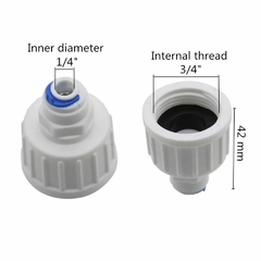 Adaptador para Torneira de Jardim e Tanque – Electrolux, Consul, Universal 3/4 e 1/4 - Kemflo 