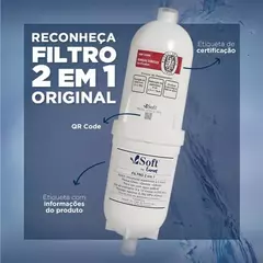 Refil para Filtro Soft 2x1 Original – Reposição de Água Pura, Compatível e Fácil de Instalar - Kemflo 