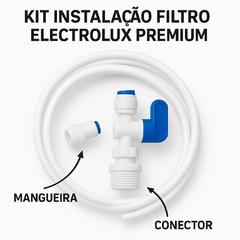 Kit Instalação Filtro Electrolux Premium - Torneira + Mangueira + Conexões na internet