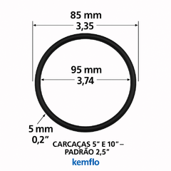 Anel De Vedação Para Carcaça 10" Altura 2,5mm na internet