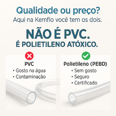 Tubo Mangueira Atóxica 3/8 15 Metros p/ Cerveja Chopp e Água – Engate Rápido - loja online