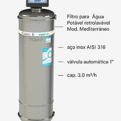 Filtro para Água Potável Retrolavável Mediterrâneo 3,0 m³/h – Inox 316 com Válvula Automática na internet
