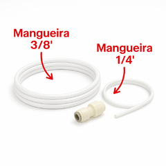 Kit Mangueira 3/8” 1,5 m + 1/4” 1,5 m com Conector Redutor 3/8×1/4 – Compatível Soft e Sistemas Padrão - comprar online