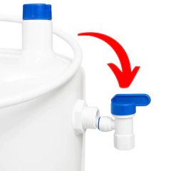 Torneira Cotovelo para Mangueira 1/4" com Rosca Fêmea 1/4" – Ideal para Tanques de Osmose Reversa - comprar online
