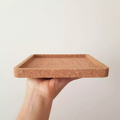 Quadrán 18 | Base cuadrada contenedora de corcho natural - comprar online