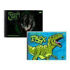 Caderno Cartografia e Desenho Espiral 80 folhas Jandaia Stone Keep Out 275mm x 200mm - JHL Variedades Papelaria