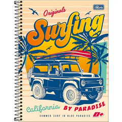 Caderno Universitário 1 Matéria Tilibra Surfing California D+ – 96 folhas