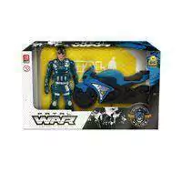 Boneco Fatal War Polícia C/Moto (568)