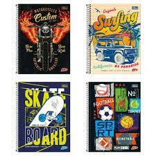 Caderno Universitário 1 Matéria Tilibra Surfing California D+ – 96 folhas na internet