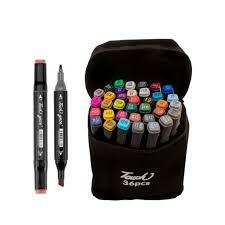 Canetas Marcadoras Touch 36 Cores C/ Estojo
