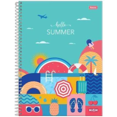 Caderno 1 Matéria Hello Summer 80 Folhas – Foroni - comprar online