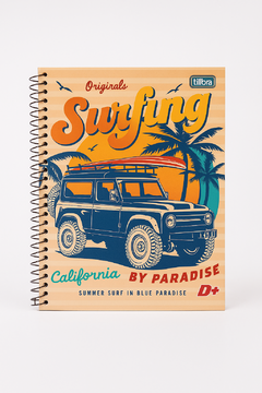 Caderno Universitário 1 Matéria Tilibra Surfing California D+ – 96 folhas - comprar online