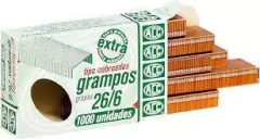 Grampos Para Grampeador 26/6 Cobreado ACC - 1000 Unidades - JHL Variedades Papelaria