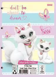 Caderno Escolar Com Furos Sissi - 80 Folhas - comprar online