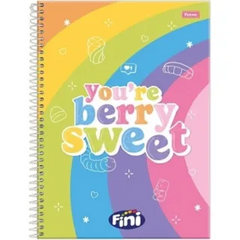 Caderno Universitário 1 Matéria 80 Folhas Foroni Fini You're Berry Sweet