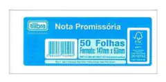 Bloco de Nota Promissória Tilibra - 50 Folhas - Formato 147 mm x 63 mm - comprar online