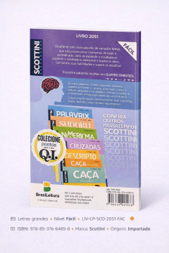Livro Caça-Palavras Fácil – 32 Páginas – Scottini – Livro 2051 na internet