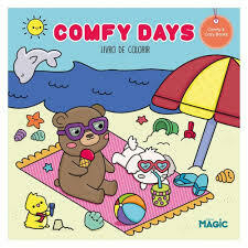 Livro De Colorir Comfy Days - Editora Magic