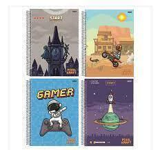 Caderno Universitário Cd 1x1 80 Fls Pixel Kraft (10212) - comprar online