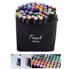 Canetas Marcadoras Touch 48 Cores C/ Estojo