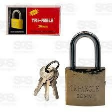 Cadeado Dourado Tri-Angle 20Mm – Alta Segurança - comprar online