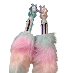 Caneta Multicolorida C/ Ponteira de Coelho Espacial Embalagem Transparente na internet