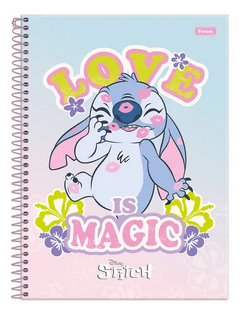 Caderno Universitário 1 Matéria 80 Folhas Foroni Disney Stitch na internet