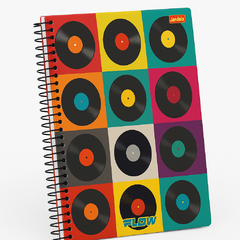 Caderno Universitário 80 Folhas Flow Vinil Capa Dura Espiral Jandaia - comprar online