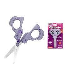 Tesourinha Escolar Kaz 13cm Elefante – Coleção Tesouras Fofas - comprar online