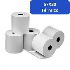 Rollo termicos 57x30 Pack cerrado x50 unidad