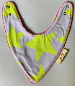 Babero Cowboy Estrella amarilla fluo