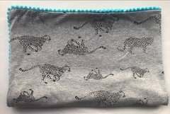 Manta buldog turquesa - Leopardo negro - comprar online