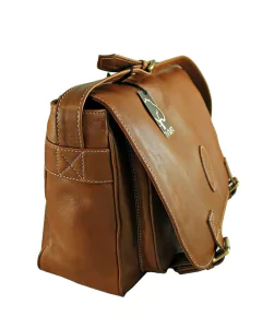 Morral Messenger DYMS Cuero con Solapa - A 508 - tienda online