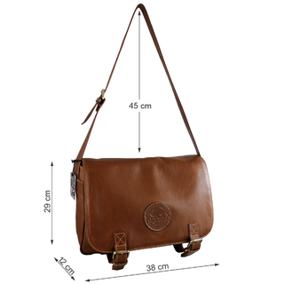 Morral Messenger DYMS Cuero con Solapa - A 508 en internet