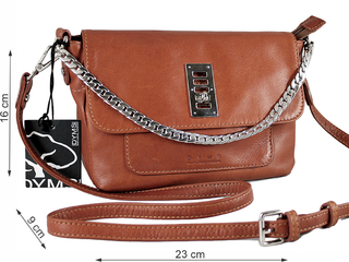 Cartera DYMS Cuero cadena y Torniquete - A 4245 - DYMS