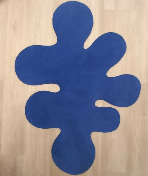 Alfombra Diseño SPLASH AZUL 1.00 x 1.40 m