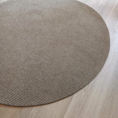 Alfombra UNICAS Rayas Tostado 1.20 m diametro