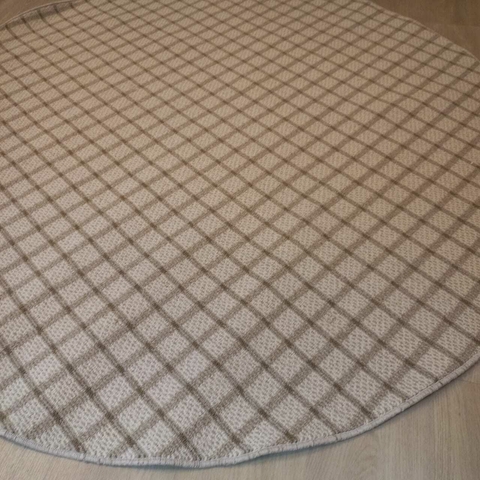 Alfombra UNICAS Planet NOVA Escoces MARFIL 1.80 m diametro -