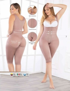 FAJAS FAJATE Ref/11198-HASTA LA RODILLA MEDIANA COMPRESIÓN BROCHES TIRA ANCHA