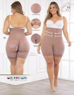 FAJAS FAJATE Ref/11346-MEDIA PIERNA ESTRAPLE BROCHES FIT 360 CIERRE PERIENAL