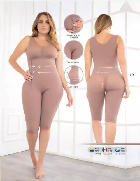 FAJAS FAJATE Ref/12010-RODILLA BRASIER CIERRE LATERAL